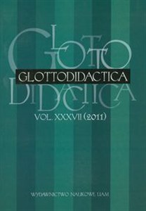 Obrazek Glottodidactica vol. XXXVII (2011)