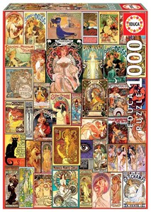 Bild von Puzzle 1000 Styl secesyjny (kolaż) G3