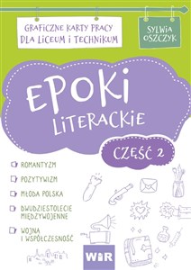 Bild von Epoki literackie Graficzne karty pracy dla liceum i technikum Część 2