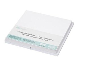 Bild von Zestaw kopert i kart białe 50szt