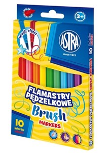 Bild von Flamastry okrągłe pędzelkowe Astra 10 kolorów