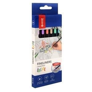 Obrazek Cienkopisy pastel 0,4mm 6 kolorów MemoBe