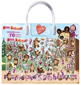 Obrazek Masza i niedźwiedź. Przyjaciele na zawsze. Kocham naklejać