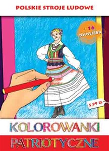 Obrazek Kolorowanki patriotyczne Polskie stroje ludowe