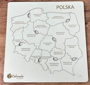 Obrazek Mapa Polski. Znam swój kraj