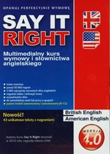 Obrazek Say It Right wersja 4.0 Multimedialny kurs wymowy i słownictwa angielskiego