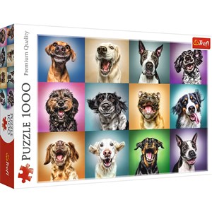 Obrazek Puzzle Zabawne psie portrety 1000