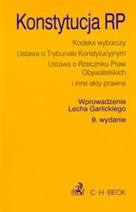 Obrazek Konstytucja RP Kodeks wyborczy. Ustawa o Trybunale Konstytucyjnym. Ustawa o Rzeczniku Praw Obywatelskich i inne akt