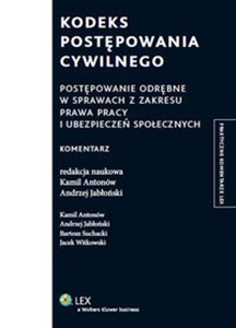 Bild von Kodeks postępowania cywilnego Postępowanie odrębne w sprawach z zakresu prawa pracy i ubezpieczeń społecznych. Komentarz