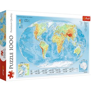 Bild von Puzzle Mapa fizyczna świata 1000