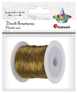 Bild von Drucik florystyczny 0,45mmx30m złoty