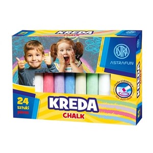 Obrazek Kreda tablicowa Fun 24szt ASTRA