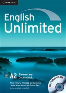 Obrazek English Unlimited Elementary Coursebook with e-Portfolio DVD-ROM