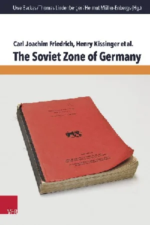 Bild von FRIEDRICH, C: SOVIET ZONE OF GERMANY