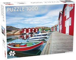 Bild von Puzzle Fishing Huts in Smogen 1000
