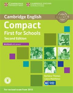 Obrazek Compact First for Schools Workbook with Answers + Audio