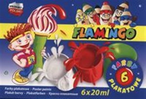 Obrazek Farby plakatowe Flamingo 6 kolorów