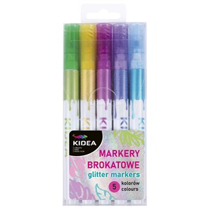Obrazek Markery brokatowe 5 kolorów