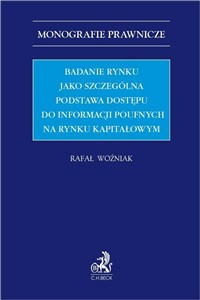 Obrazek Badanie rynku jako szczególna podstawa dostępu do informacji poufnych na rynku kapitałowym