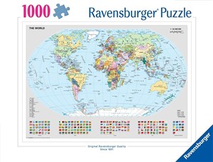 Obrazek Puzzle 1000 Polityczna mapa świata