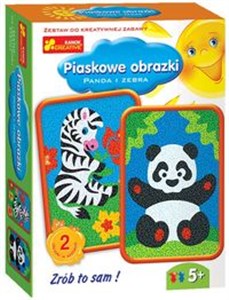 Obrazek Piaskowe obrazki Panda i zebra