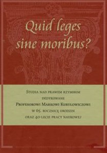 Bild von Quid leges sine moribus