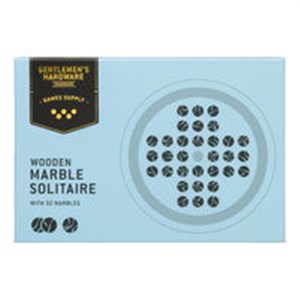 Obrazek Gra pasjans Wooden Marble Solitaire Set