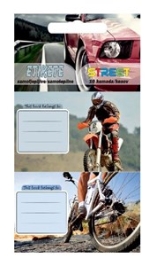 Bild von Naklejki na zeszyt Teen Boys 10/1 STREET