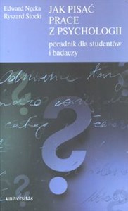 Obrazek Jak pisać prace z psychologii Poradnik dla studentów i badaczy