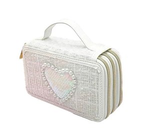 Bild von Girabrilla Piórnik tweedowy 3 poziomy biały