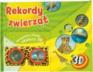 Obrazek Rekordy zwierząt Książka z okularami  3D