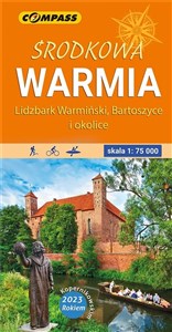 Bild von Środkowa Warmia mapa laminowana Lidzbark Warmiński, Bartoszyce i okolice