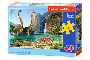 Obrazek Puzzle In the Dinosaurs World 60