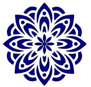 Obrazek Szablon zmywalny ornament A4 20x30cm