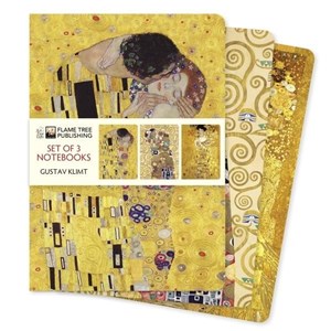 Obrazek Zestaw 3 notatników A5 Gustav Klimt