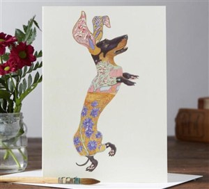 Obrazek Karnet A032 B6 + koperta Jamnik