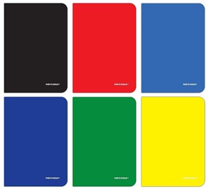 Bild von Zeszyt A5 w kratkę 80 kartek 6 sztuk mix w plastikowej okładce Narcissus