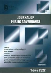 Obrazek Journal of Public Governance 1 (59) 2022