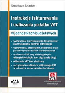 Obrazek Instrukcje fakturowania i rozliczania podatku VAT w jednostkach budżetowych z suplementem elektronicznym