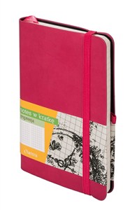 Obrazek Notes Impresja A6 Kratka Malinowy