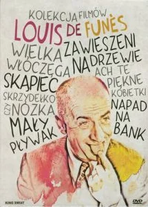 Obrazek Kolekcja filmów Louis de Funes Ach te piękne kobietki!, Napad na bank, Wielka włóczęga, Mały pływak, Zawieszeni na drzewie, Skrzydełko czy nóżka, Skąpiec