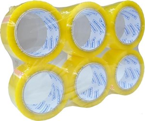 Obrazek Taśma klejąca 48mmx91,4m przezroczysta 6szt