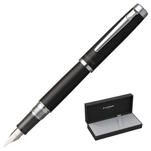 Bild von Pióro wieczne Procyon Luster Black Mist M czarne