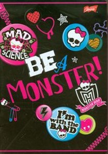 Obrazek Zeszyt A5 Monster High w kratkę 60 kartek okładka laminowana