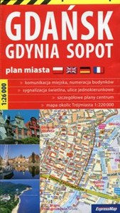 Obrazek Gdańsk Gdynia Sopot plan miasta 1:26 000