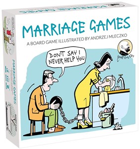 Obrazek Marriage Games wersja angielska Gra planszowa ilustrowana rysunkami Andrzeja Mleczki