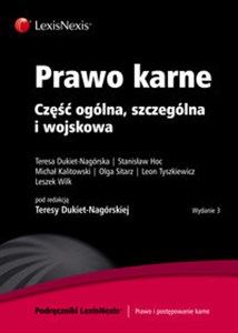 Obrazek Prawo karne Część ogólna, szczególna i wojskowa