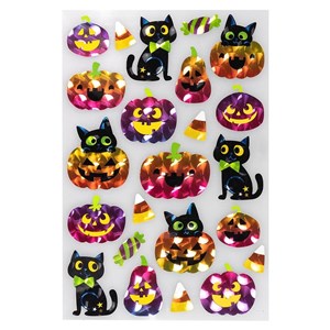 Obrazek Naklejki metalizowane halloweenowe