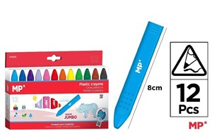 Bild von Kredki woskowe trójkątne 12 kolorów