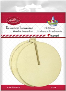 Bild von Drewniane zawieszki 3D koła 3szt
